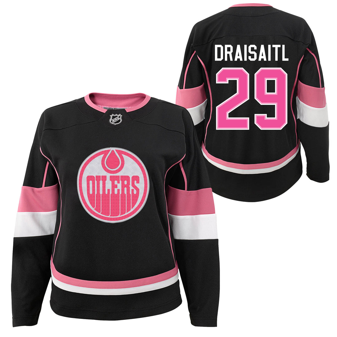Leon Draisaitl Edmonton Oilers Youth Black Fashion Jersey