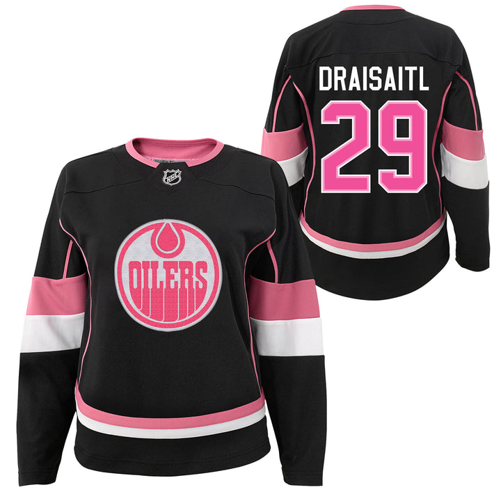 Leon Draisaitl Edmonton Oilers Youth Black Fashion Jersey