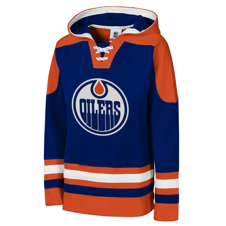 Leon Draisaitl Edmonton Oilers Youth Outerstuff Ageless Blue & Orange Hoodie