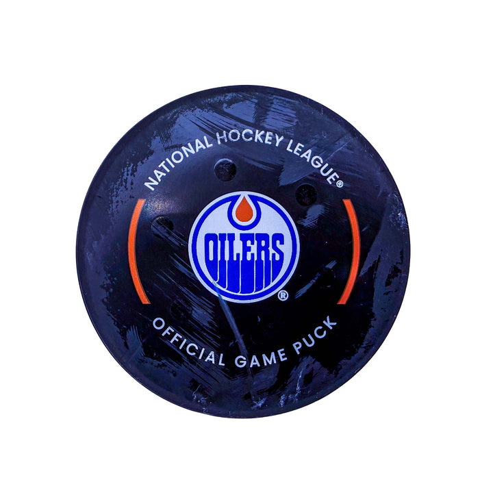 Matt Roy Washington Capitals Goal Puck - Jan. 21/2025 vs Edmonton Oilers #24983