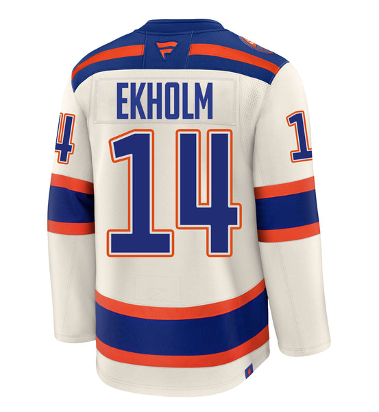 その他 Edmonton Oilers Jersey size M Edmonton Oilers Fanatics Branded Away Premium Jersey - Mens - White