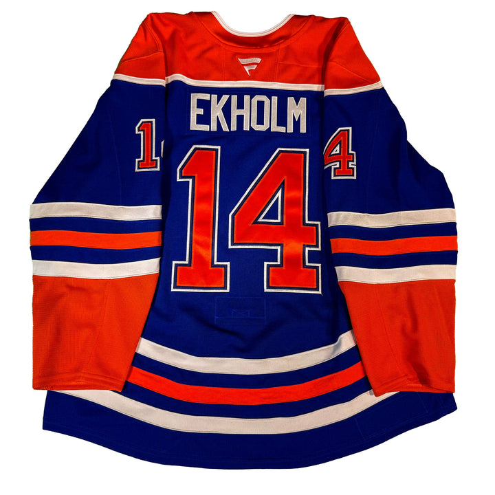 Mattias Ekholm Edmonton Oilers Game Worn Jersey - 2025-26 Royal Blue Set #1 - D00131