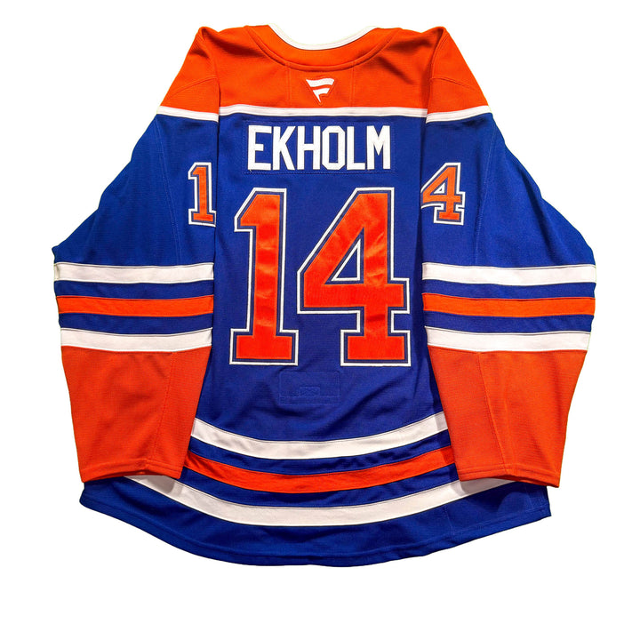 Mattias Ekholm Edmonton Oilers Game Worn Jersey - 2025-26 Royal Blue Set #2 - D00381