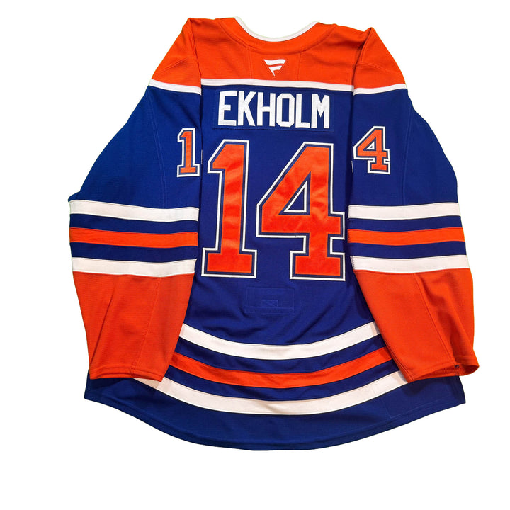 Mattias Ekholm Edmonton Oilers Game Worn Jersey - 2025-26 Royal Blue Set #3 - D00500