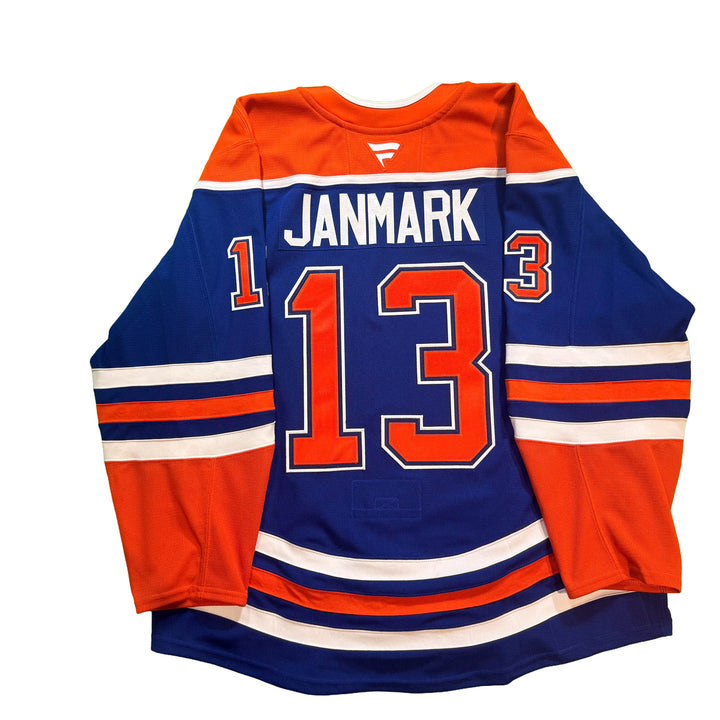 Mattias Janmark Edmonton Oilers Game Worn Jersey - 2025-26 Royal Blue Set #3 - D00499