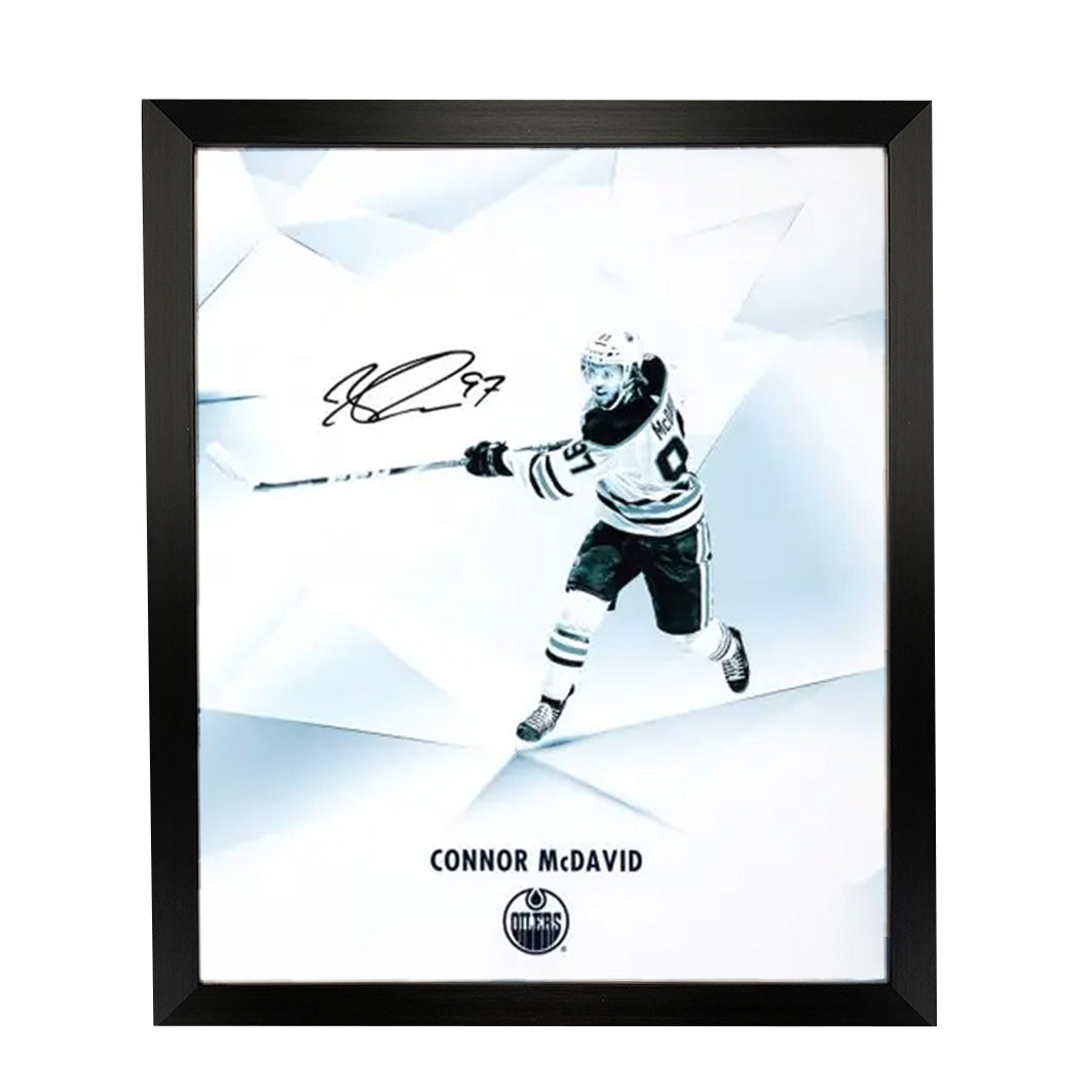 Connor McDavid Edmonton Oilers Signed & Framed 16"x20" Photo