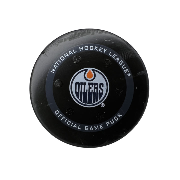 Connor McDavid Edmonton Oilers Goal Puck - Apr. 20/2022 vs Dallas Stars #18473