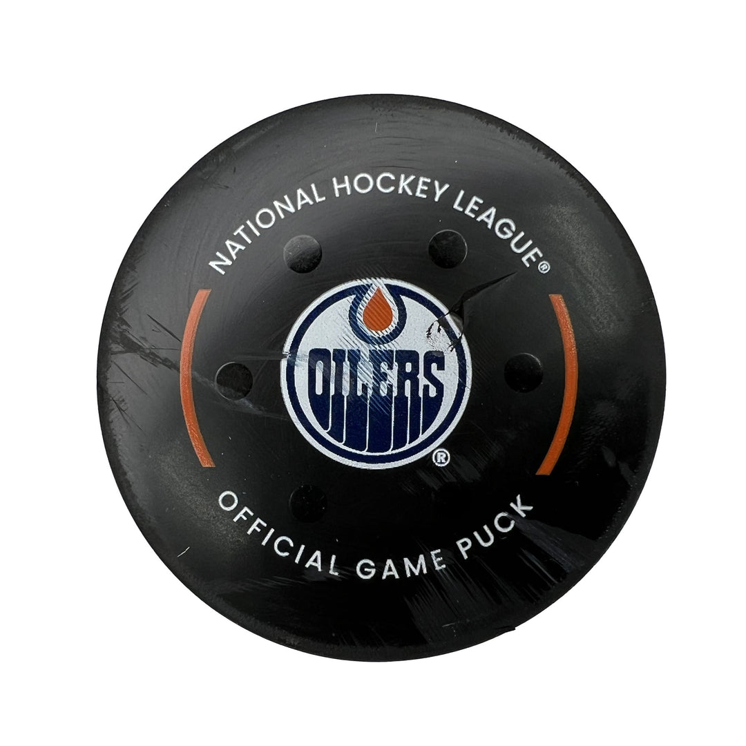 Connor McDavid Edmonton Oilers Goal Puck - Nov. 1/2022 vs Nashville Predators #18705