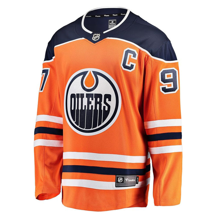Connor McDavid Edmonton Oilers Fanatics Breakaway Orange Jersey