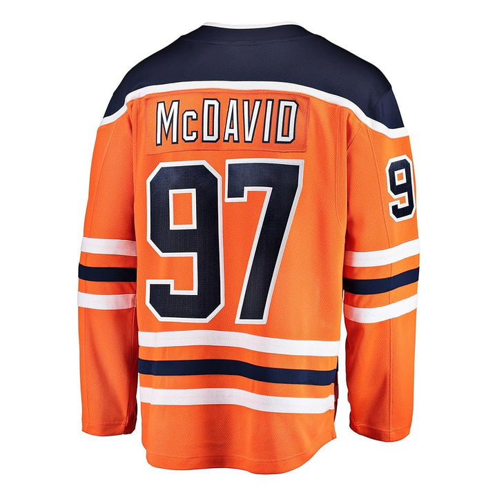 Connor McDavid Edmonton Oilers Fanatics Breakaway Orange Jersey