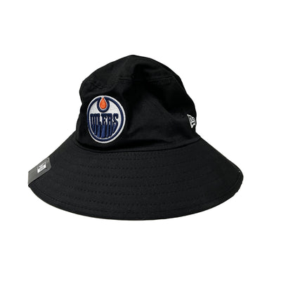 Edmonton Oilers New Era Black Core Classic Bucket Hat