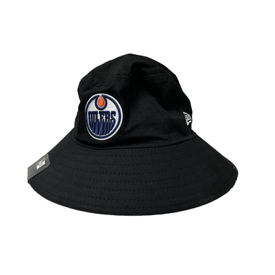 Edmonton Oilers New Era Black Core Classic Bucket Hat