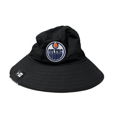 Edmonton Oilers New Era Black Core Classic Bucket Hat