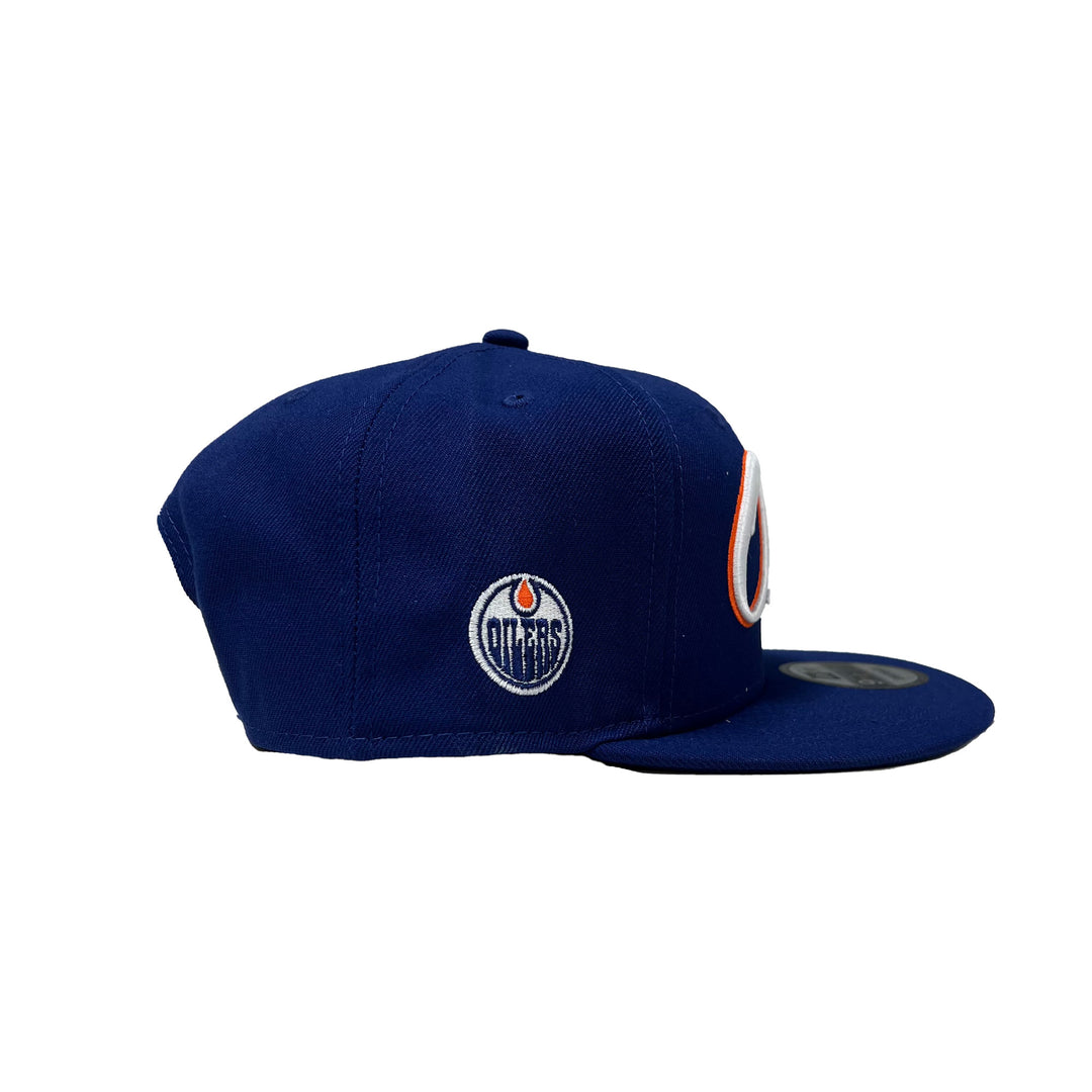 Edmonton Oilers New Era Royal Script 9FIFTY Snapback Hat