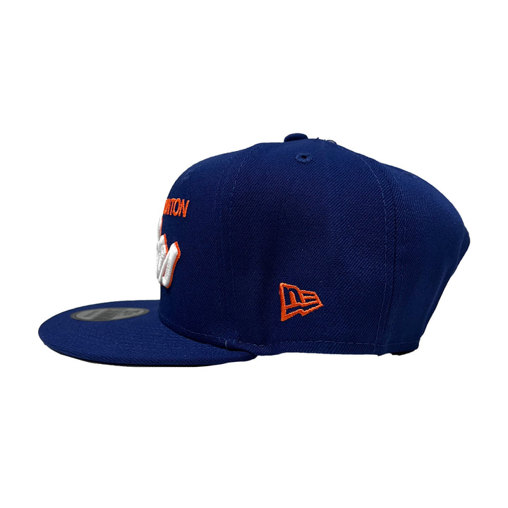 Edmonton Oilers New Era Royal Script 9FIFTY Snapback Hat