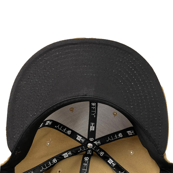 Edmonton Oilers New Era Khaki Script 9FIFTY Snapback Hat