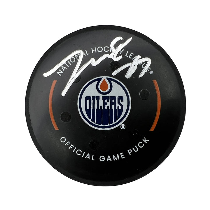 Darnell Nurse Edmonton Oilers Autographed Goal Puck - Oct. 18/2022 vs Buffalo Sabres #18671
