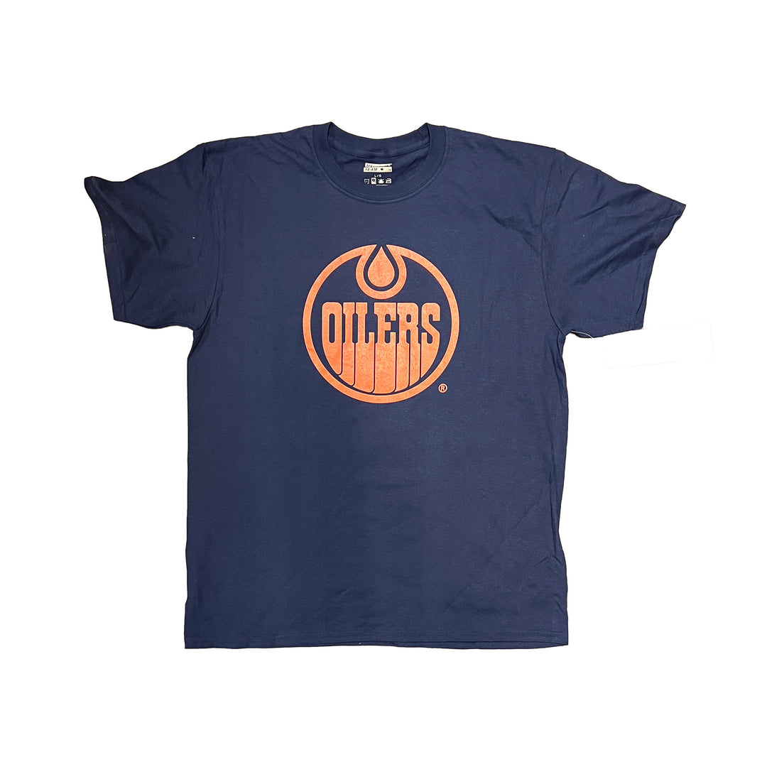 Edmonton Oilers Navy Alternate Logo T-Shirt