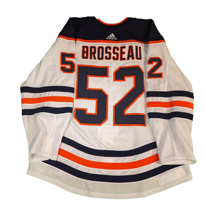 Olivier Brosseau Edmonton Oilers Game Worn Jersey - 2021-22 Preseason Set **NO LOA