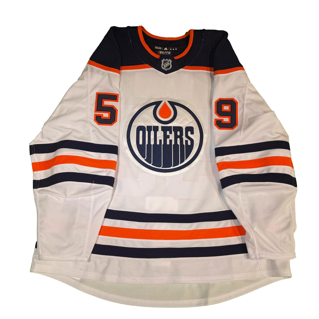 Ostap Safin Edmonton Oilers Game Worn Jersey - 2021-22 Preseason Set **NO LOA