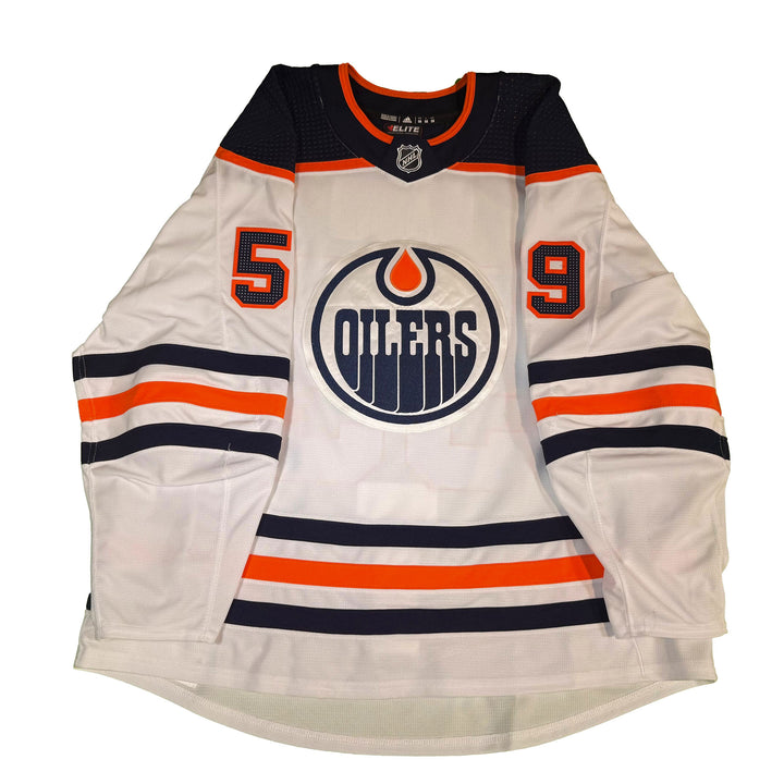 Ostap Safin Edmonton Oilers Game Worn Jersey - 2021-22 Preseason Set **NO LOA