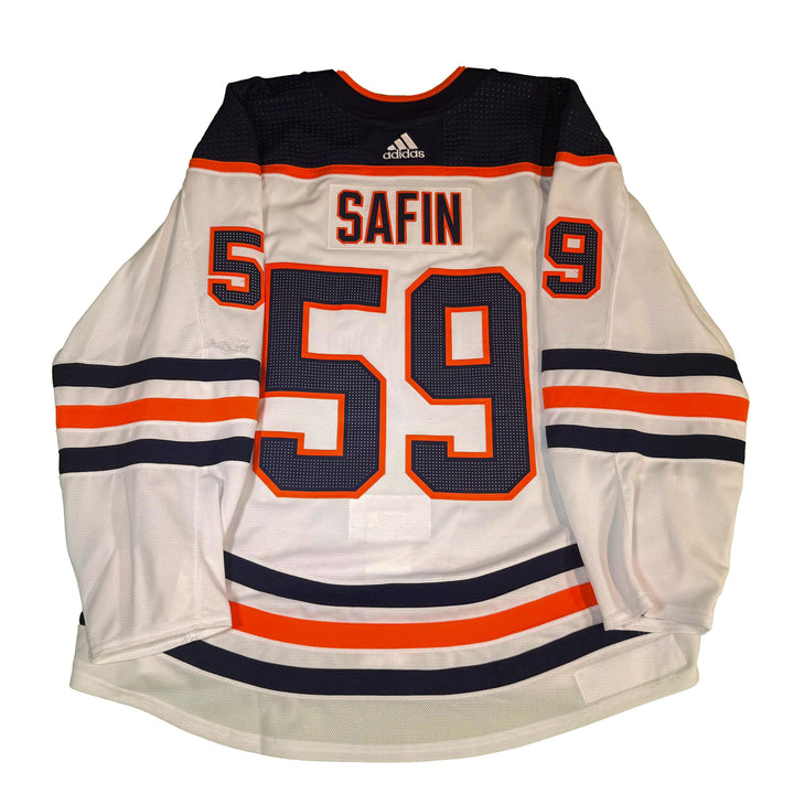 Ostap Safin Edmonton Oilers Game Worn Jersey - 2021-22 Preseason Set **NO LOA