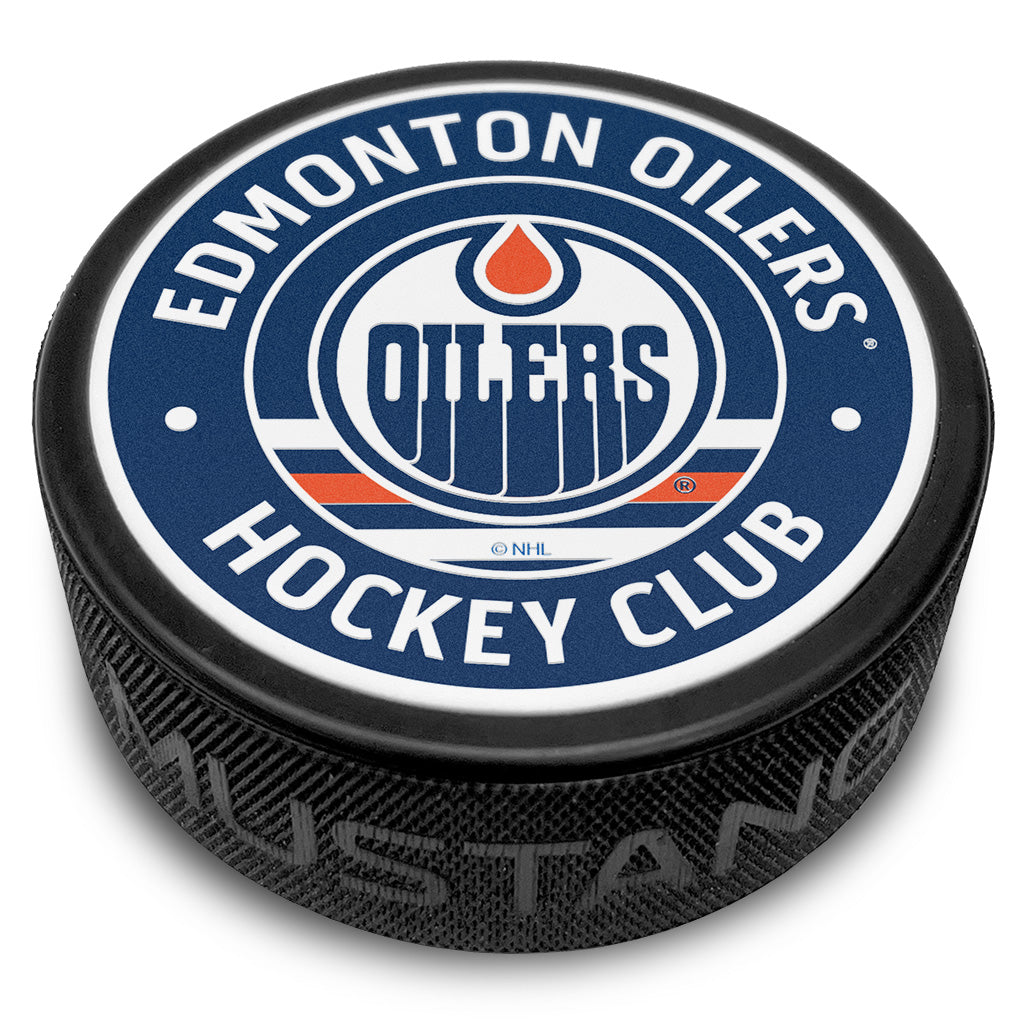 Edmonton Oilers Vintage Textured Puck