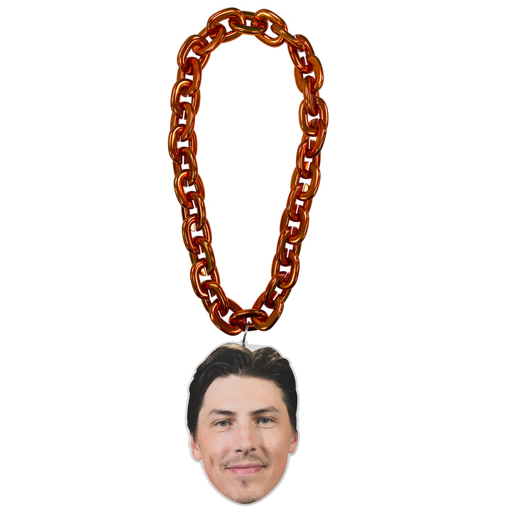 Ryan Nugent-Hopkins Edmonton Oilers Orange Player Face Fan Chain Necklace