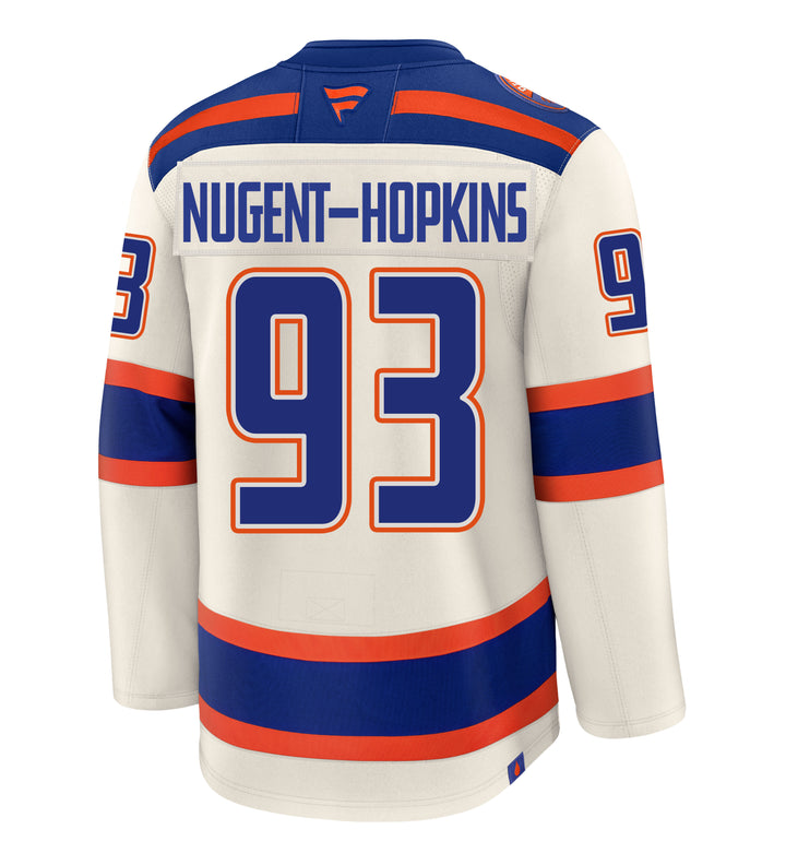 Ryan Nugent-Hopkins Edmonton Oilers Fanatics Premium Cream Alternate Jersey