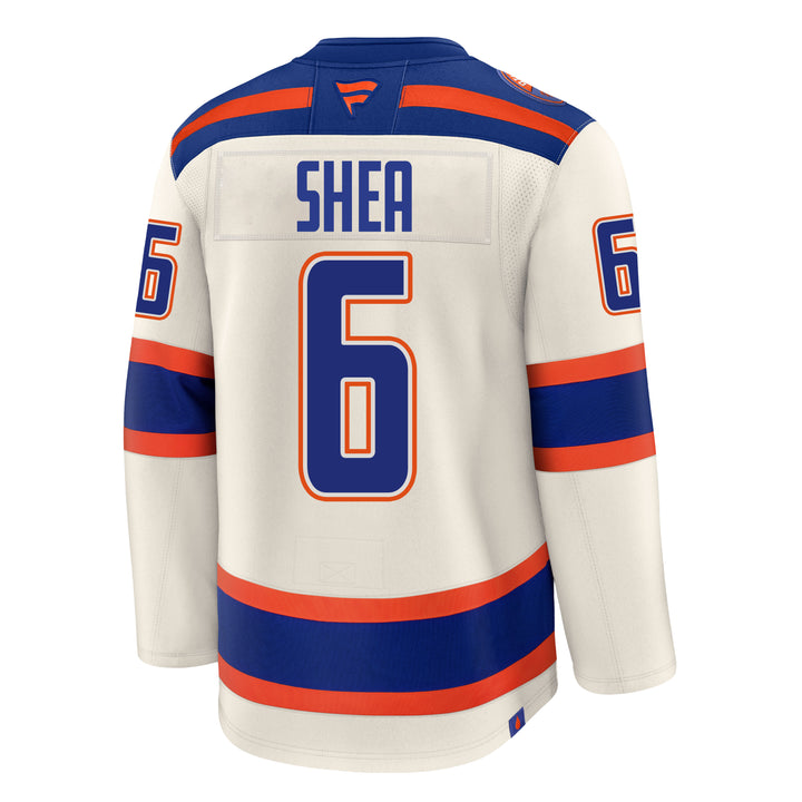 Ryan Shea Edmonton Oilers Fanatics Premium Cream Alternate Jersey
