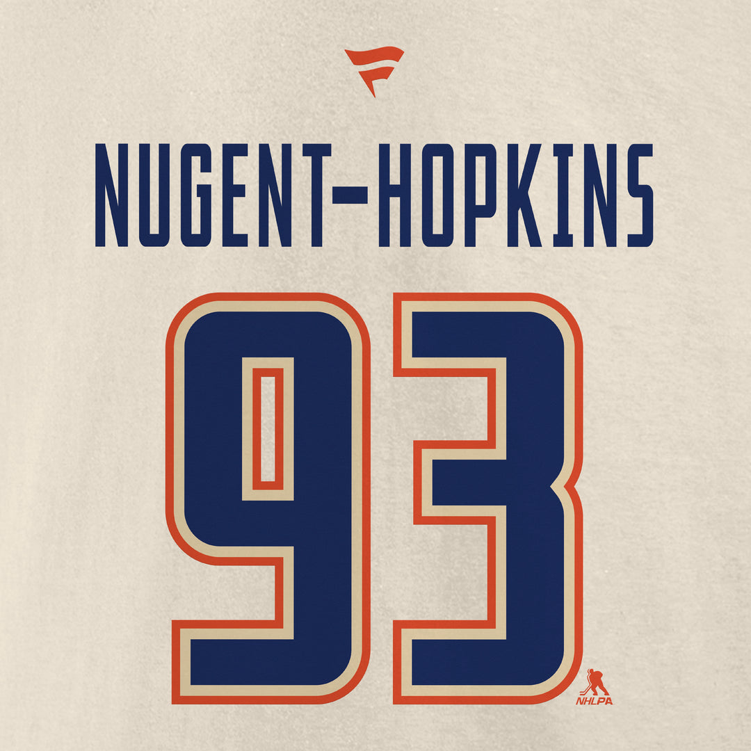 Ryan Nugent-Hopkins Edmonton Oilers Fanatics Cream Alternate Logo Legacy Hoodie