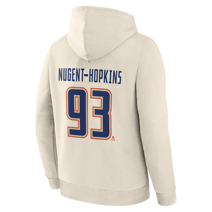 Ryan Nugent-Hopkins Edmonton Oilers Fanatics Cream Alternate Logo Legacy Hoodie