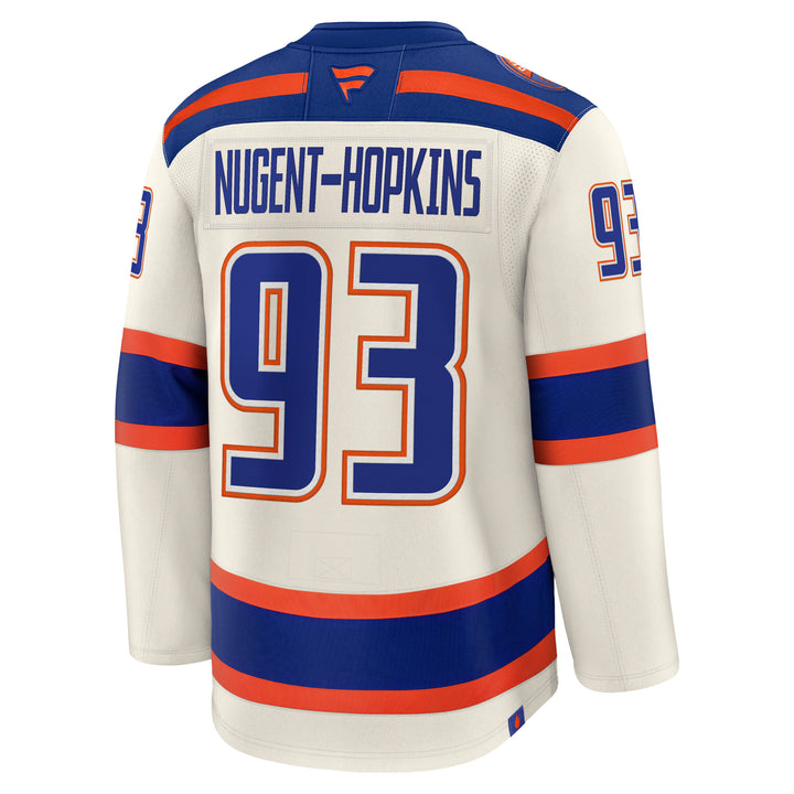 Ryan Nugent-Hopkins Edmonton Oilers Fanatics Premium Cream Alternate Jersey