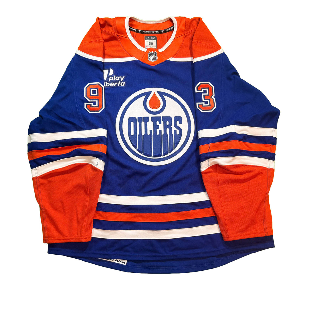 Ryan Nugent-Hopkins Edmonton Oilers Game Issued Jersey - 2025-26 Royal Blue Set #3 - D00521
