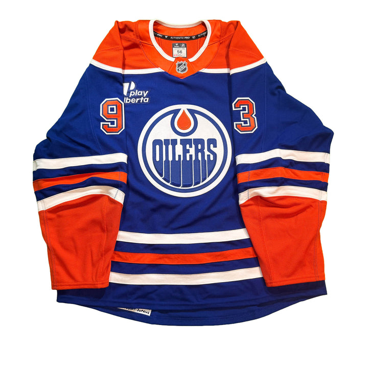 Ryan Nugent-Hopkins Edmonton Oilers Game Issued Jersey - 2025-26 Royal Blue Set #3 - D00521