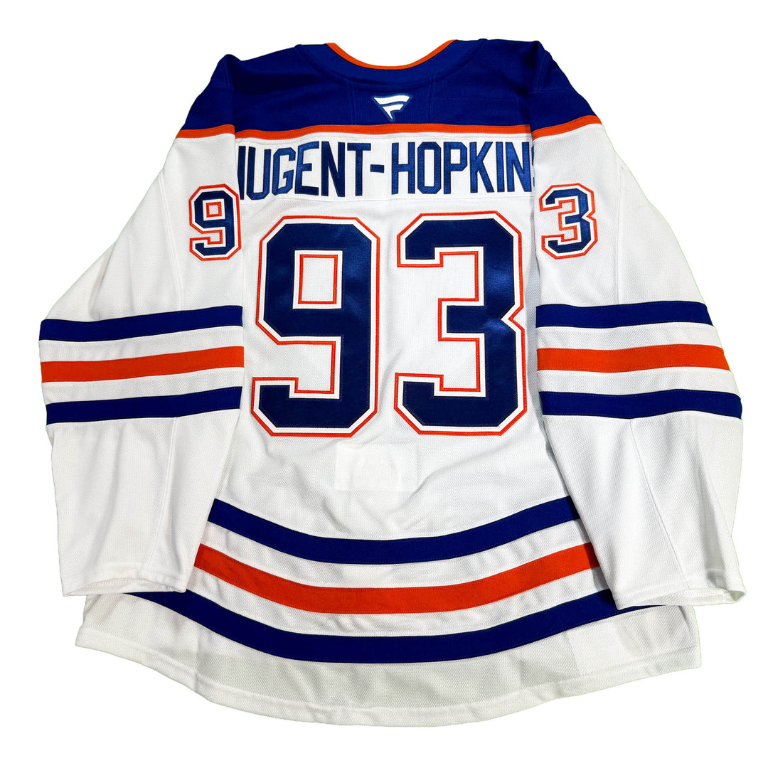 Ryan Nugent-Hopkins Edmonton Oilers Game Worn Jersey - 2025-26 Playoffs White Set #1 - D00647