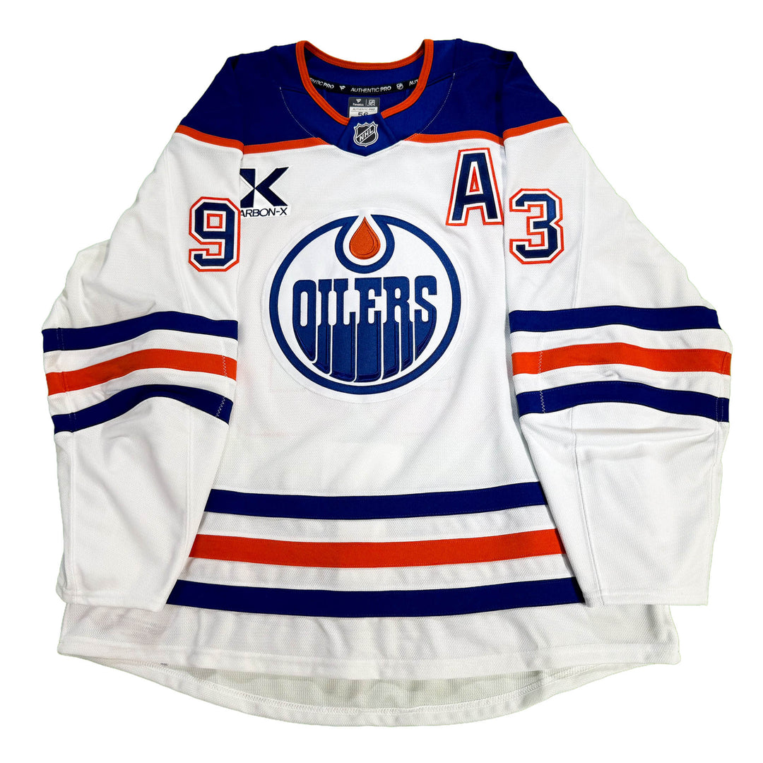 Ryan Nugent-Hopkins Edmonton Oilers Game Worn Jersey - 2025-26 Playoffs White Set #1 - D00647