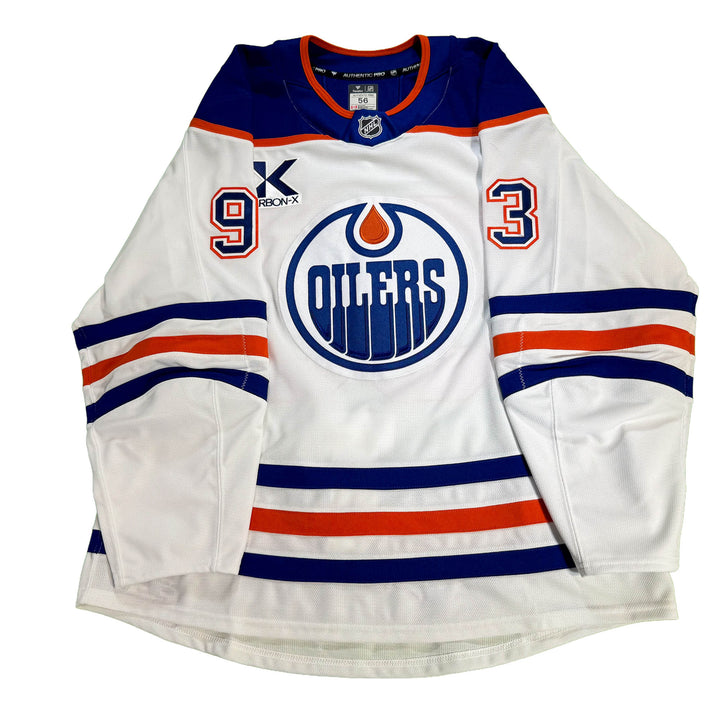 Ryan Nugent-Hopkins Edmonton Oilers Game Worn Jersey - 2025-26 Playoffs White Set #1 - D00648