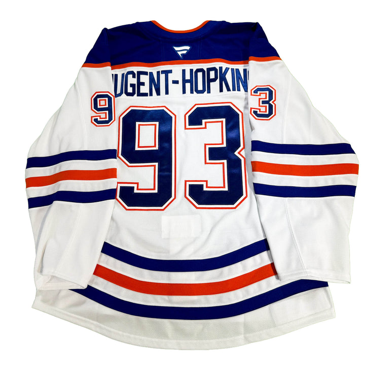 Ryan Nugent-Hopkins Edmonton Oilers Game Worn Jersey - 2025-26 Playoffs White Set #1 - D00648