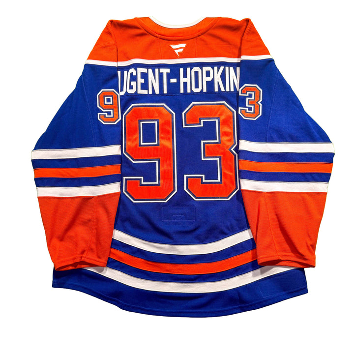 Ryan Nugent-Hopkins Edmonton Oilers Game Worn Jersey - 2025-26 Royal Blue Set #2 - D00405