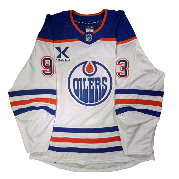 Ryan Nugent-Hopkins Edmonton Oilers Game Worn Jersey - 2025-26 White Set #2 - D00327