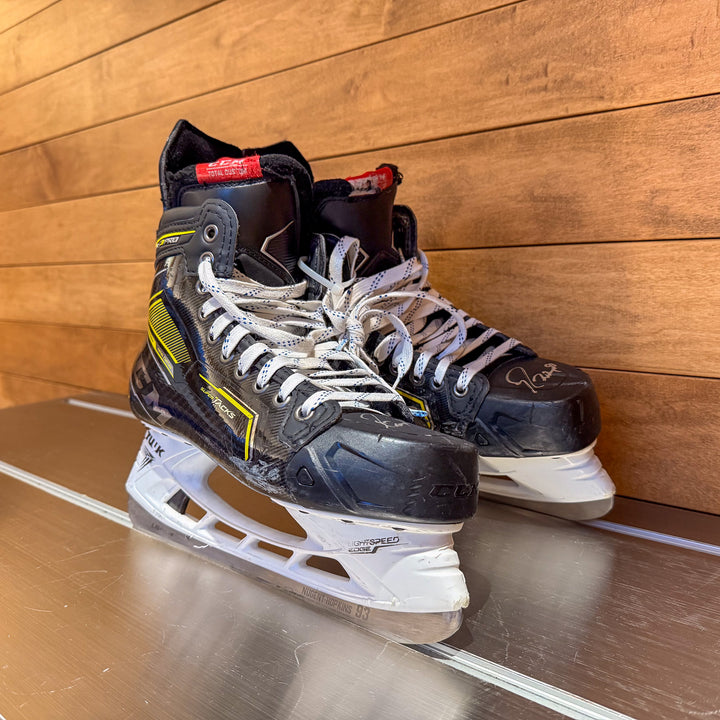 Ryan Nugent-Hopkins Edmonton Oilers Signed Game Used 2021-22 CCM Super Tacks Skates #26083