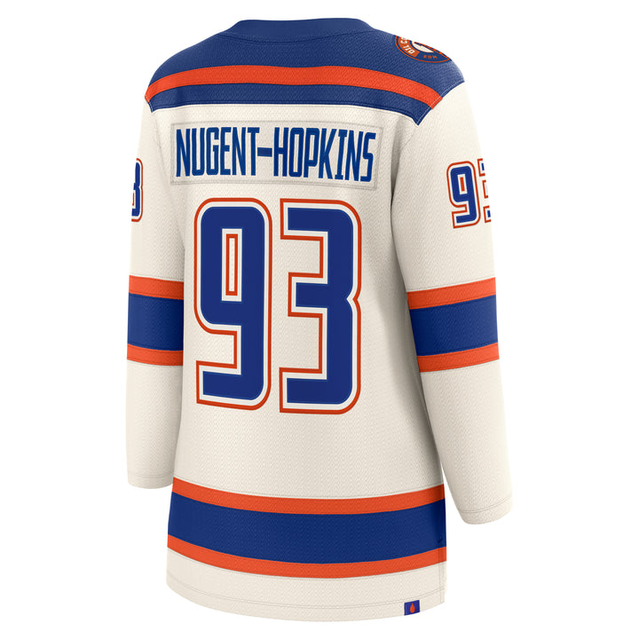 Ryan Nugent-Hopkins Edmonton Oilers Women's Fanatics Breakaway Cream Alternate Jersey