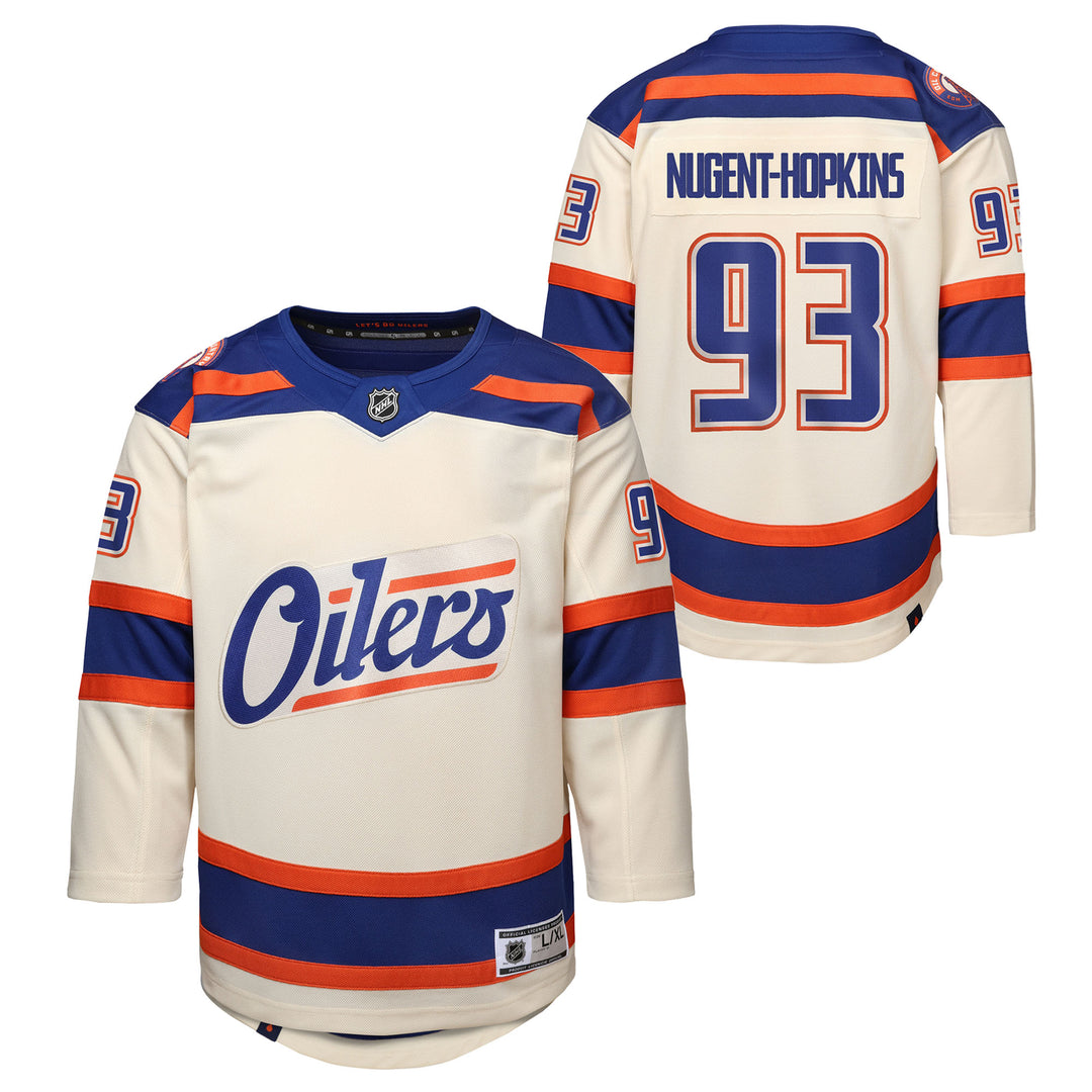 Ryan Nugent-Hopkins Edmonton Oilers Youth 2025-26 Cream Alternate Jersey