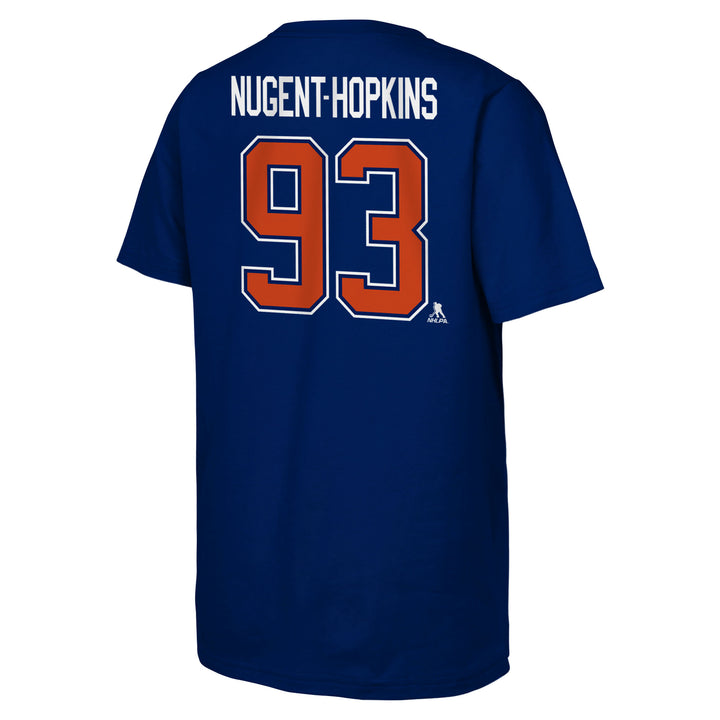 Ryan Nugent-Hopkins Edmonton Oilers Youth Outerstuff Royal Player Name & Number T-shirt