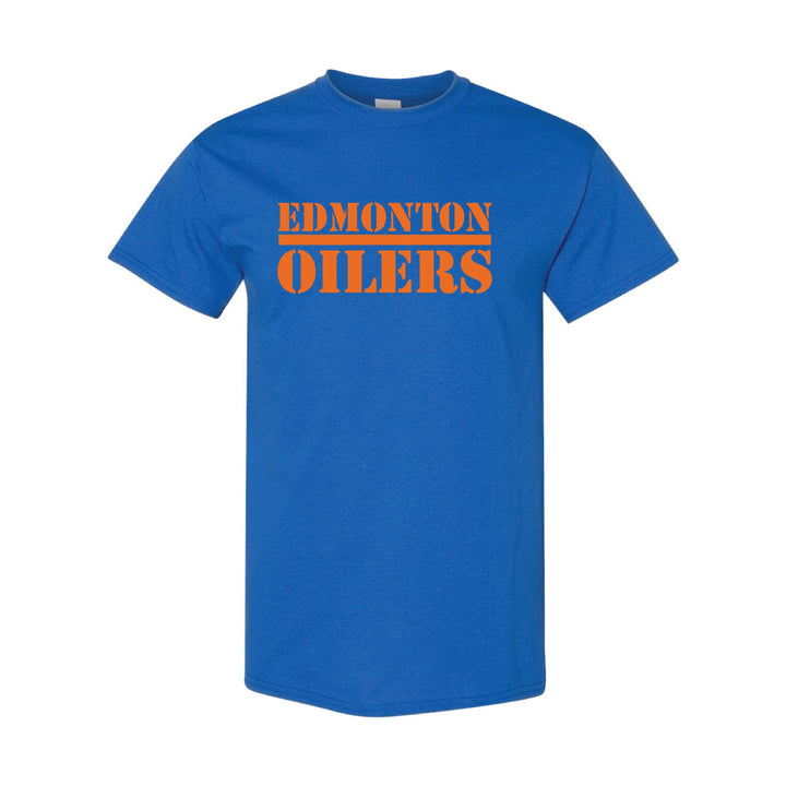 Edmonton Oilers Unisex Terrordome Blue T-Shirt