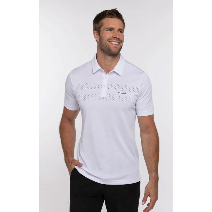 Edmonton Oilers TravisMathew Burn Card White Polo