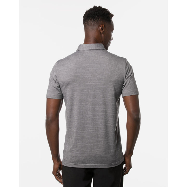 Edmonton Oilers TravisMathew Heater Heather Grey Polo