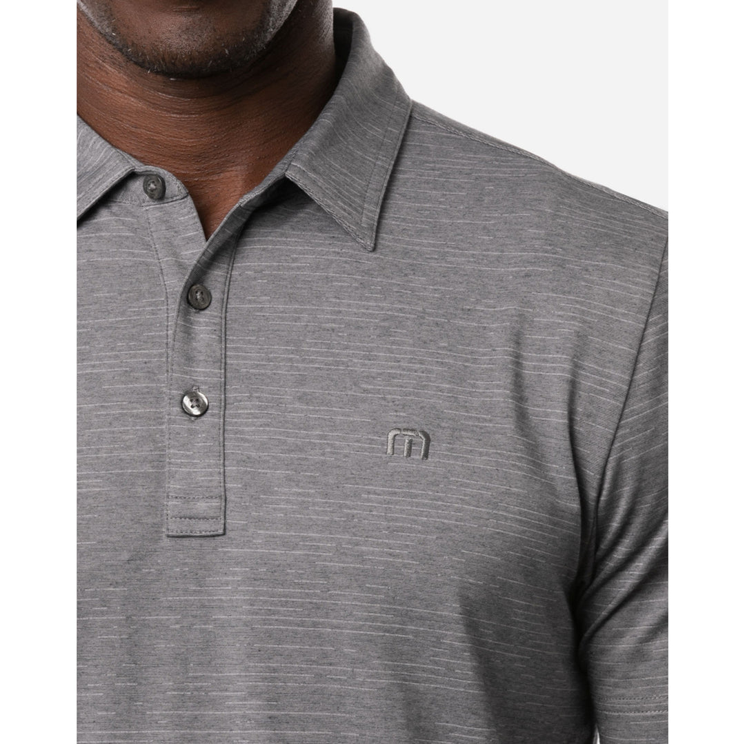 Edmonton Oilers TravisMathew Heater Heather Grey Polo