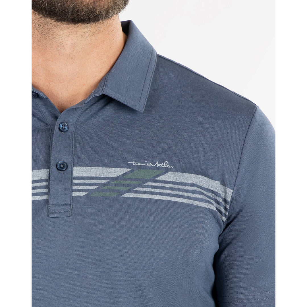 Edmonton Oilers TravisMathew Three Hills Blue Polo